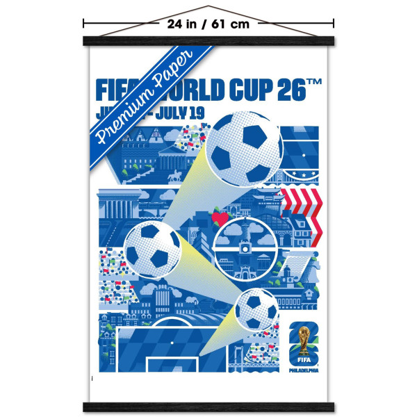 FIFA World Cup 2026 Philadelphia 22.375 x 34 Hanger Frame Poster