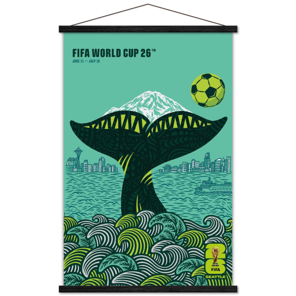 FIFA World Cup 2026 Seattle 22.375 x 34 Hanger Frame Poster