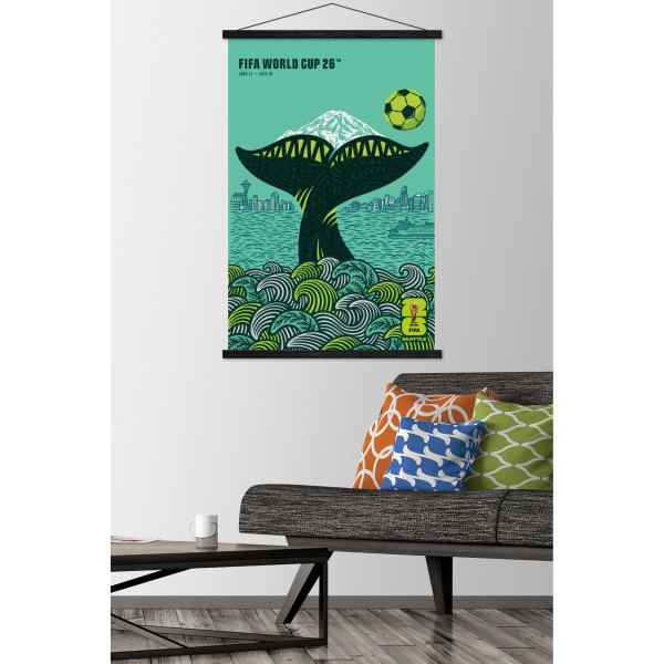 FIFA World Cup 2026 Seattle 22.375 x 34 Hanger Frame Poster