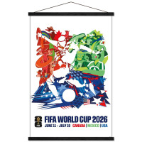FIFA World Cup 2026 North America 22.375 x 34 Hanger Frame Poster