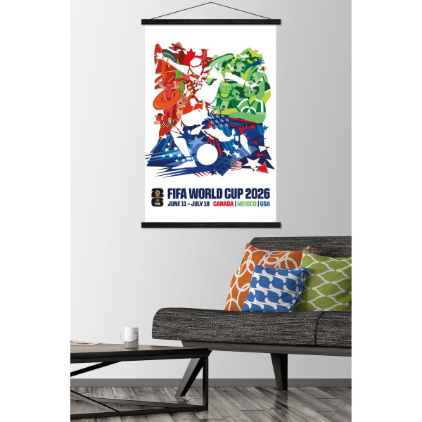 FIFA World Cup 2026 North America 22.375 x 34 Hanger Frame Poster