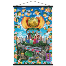 FIFA World Cup 2026 Atlanta 22.375 x 34 Hanger Frame Poster