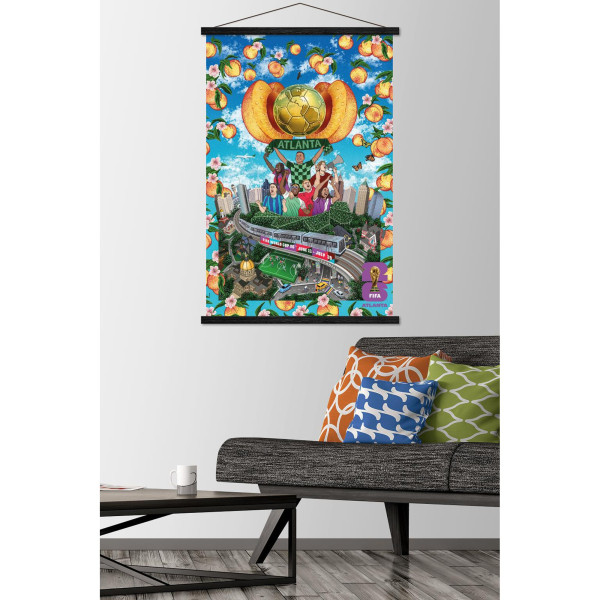 FIFA World Cup 2026 Atlanta 22.375 x 34 Hanger Frame Poster