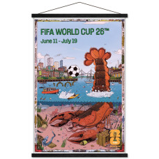 FIFA World Cup 2026 Boston 22.375 x 34 Hanger Frame Poster