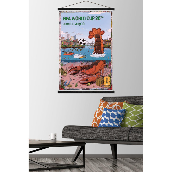 FIFA World Cup 2026 Boston 22.375 x 34 Hanger Frame Poster