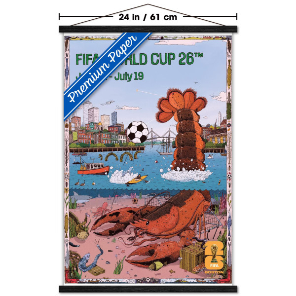 FIFA World Cup 2026 Boston 22.375 x 34 Hanger Frame Poster