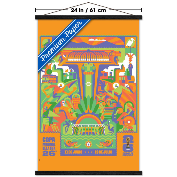 FIFA World Cup 2026 Ciudad de Mexico 22.375 x 34 Hanger Frame Poster