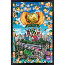FIFA World Cup 2026 Atlanta 22.375 x 34 Framed Poster