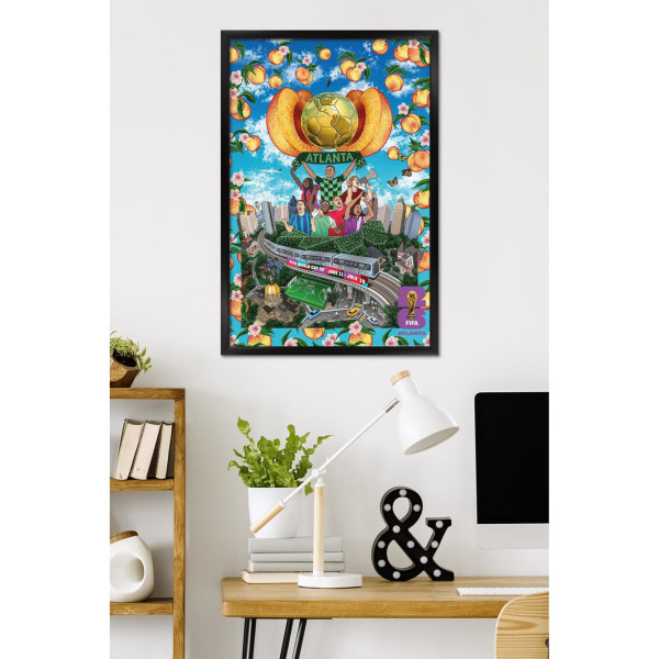 FIFA World Cup 2026 Atlanta 22.375 x 34 Framed Poster