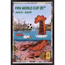 FIFA World Cup 2026 Boston 22.375 x 34 Framed Poster