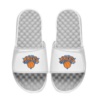 Unisex New York Knicks ISlide White Primary Logo Slide Sandals