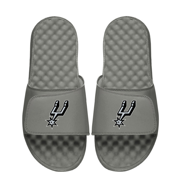 Unisex San Antonio Spurs ISlide Gray Primary Logo Slide Sandals