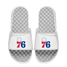 Unisex Philadelphia 76ers ISlide White Primary Logo Slide Sandals