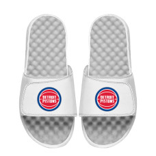 Unisex Detroit Pistons ISlide White Primary Logo Slide Sandals