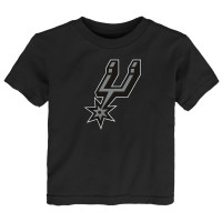 Детская San Antonio Spurs Outerstuff Black Primary Logo T-Shirt
