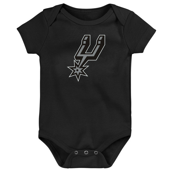 Детская San Antonio Spurs Outerstuff Black Primary Logo Bodysuit