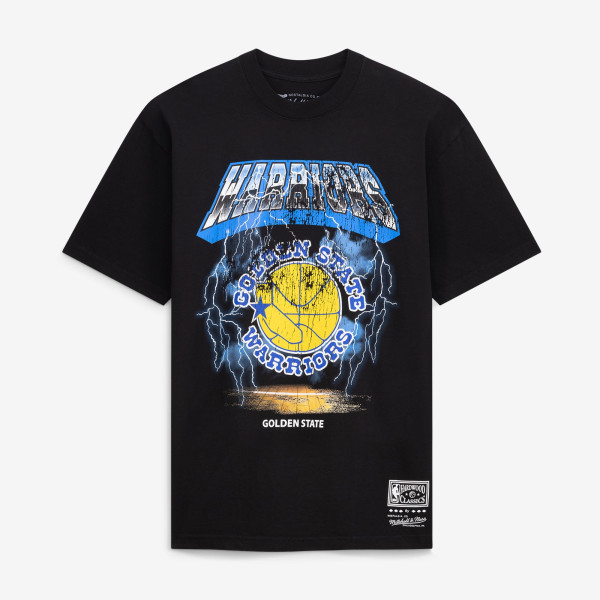 Футболка Golden State Warriors Mitchell & Ness Black Lightning