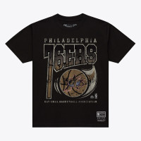 Футболка Philadelphia 76ers Mitchell & Ness Black Ball Out