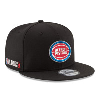 Бейсболка Detroit Pistons New Era Black 2026 NBA Playoffs 9FIFTY Snapback