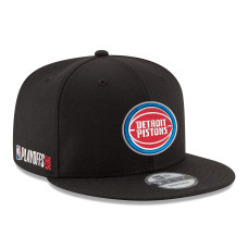 Бейсболка Detroit Pistons New Era Black 2026 NBA Playoffs 9FIFTY Snapback