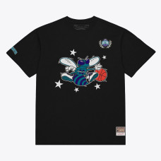 Футболка Charlotte Hornets Mitchell & Ness Black Pep Rally Premium