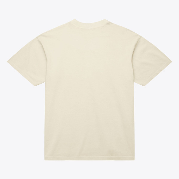 Detroit Pistons Mitchell & Ness Cream Abbrev. Arch T-Shirt