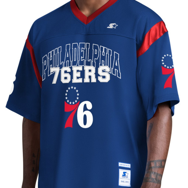 Футболка Philadelphia 76ers Starter Royal Game Day V-Neck