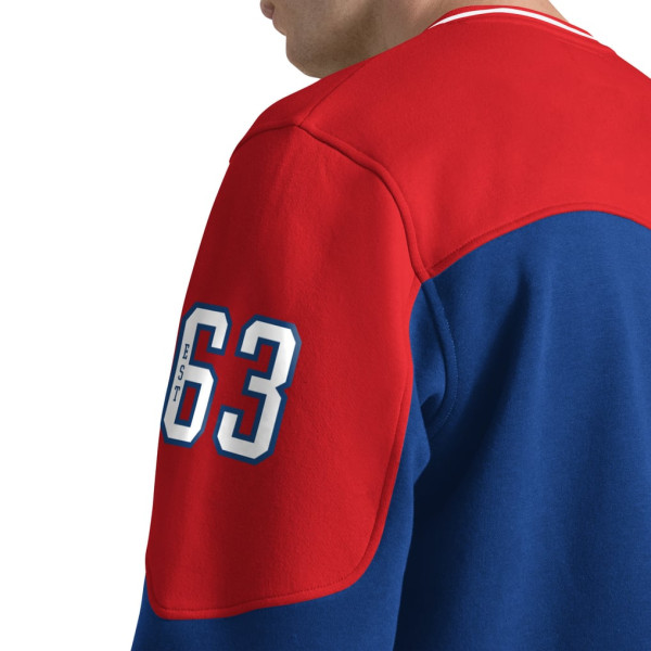 Футболка Philadelphia 76ers Starter Royal Puck Drop Long Sleeve V-Neck