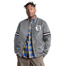 Рубашка Brooklyn Nets Starter Gray Courtside II Varsity Jacket