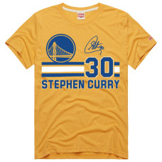 Футболка Unisex Golden State Warriors Stephen Curry Homage Gold Jersey Remix Tri-Blend