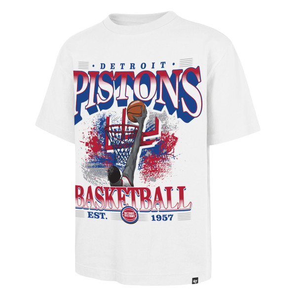 Detroit Pistons 47 White Regional Foundation T-Shirt