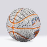 Мяч с автографом Carmelo Anthony New York Knicks Fanatics Authentic Wilson 2024-25 City Edition Collector's - Art by Rock On Sports
