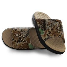 Unisex San Antonio Spurs ISlide RealTree Advantage Camo Motive Slide Sandals