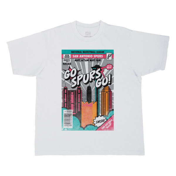 Футболка Unisex San Antonio Spurs Stadium Essentials White Comic Book Cover Urban