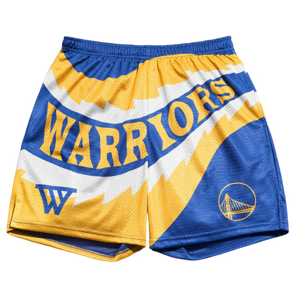Шорты Golden State Warriors Chalk Line Royal Saw Blade Retro