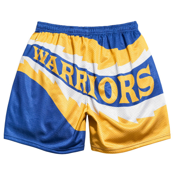 Шорты Golden State Warriors Chalk Line Royal Saw Blade Retro
