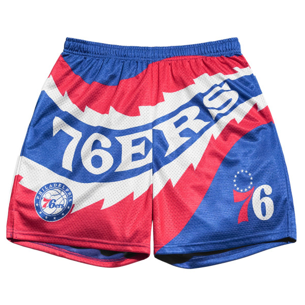Шорты Philadelphia 76ers Chalk Line Blue Saw Blade Retro