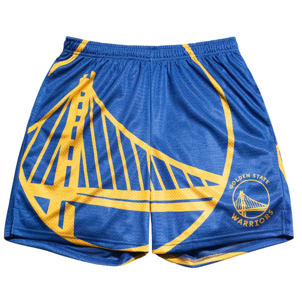 Шорты Golden State Warriors Chalk Line Royal Big Logo Retro