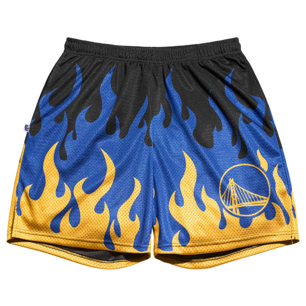 Шорты Golden State Warriors Chalk Line Black Flame