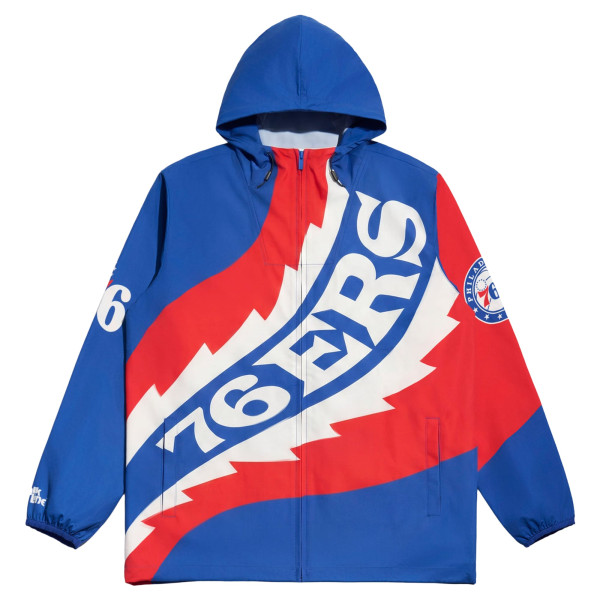 Куртка Philadelphia 76ers Chalk Line Blue Saw Blade Zip-Up