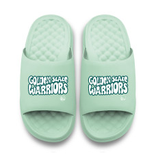 Unisex Golden State Warriors ISlide Seafoam Bubble Letters Motive Slide Sandals