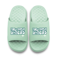 Unisex New York Knicks ISlide Seafoam Bubble Letters Motive Slide Sandals