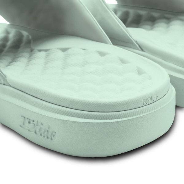 Unisex Philadelphia 76ers ISlide Seafoam Bubble Letters Motive Slide Sandals