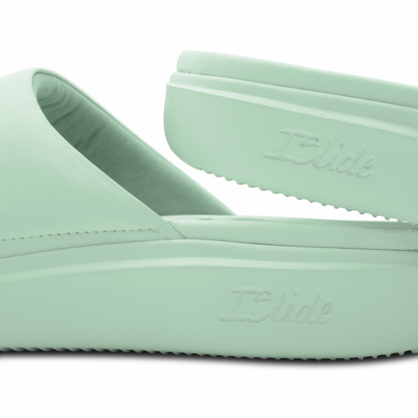 Unisex Philadelphia 76ers ISlide Seafoam Bubble Letters Motive Slide Sandals