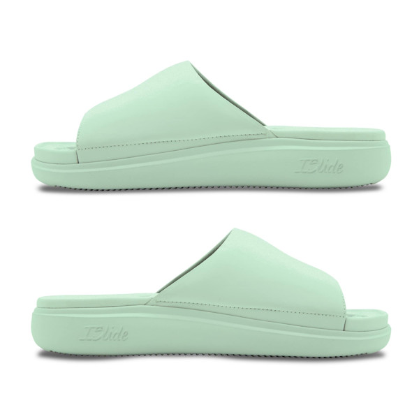 Unisex San Antonio Spurs ISlide Seafoam Bubble Letters Motive Slide Sandals