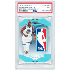 Карточка Draymond Green Golden State Warriors 2024-25 Panini Eminence Game Dated 10/27/24 Platinum Game-Used Logoman Relic #ELG-DRY #1/1 PSA Authenticated 9