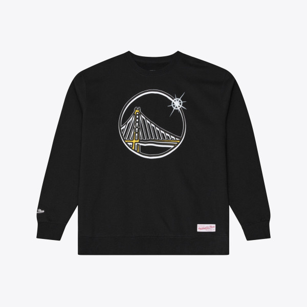 Свитшот Golden State Warriors Mitchell & Ness Black Airbrush