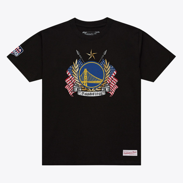 Футболка Golden State Warriors Mitchell & Ness Black Allegiance