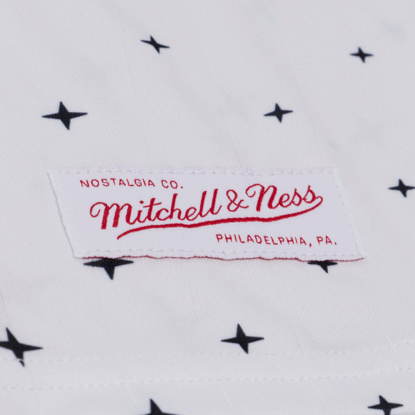 Джерси Golden State Warriors Mitchell & Ness White Long Sleeve Polo