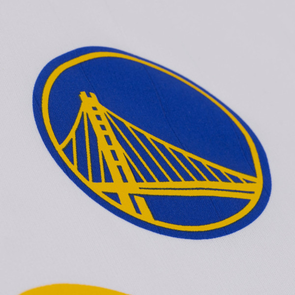 Джерси Golden State Warriors Mitchell & Ness White Long Sleeve Polo